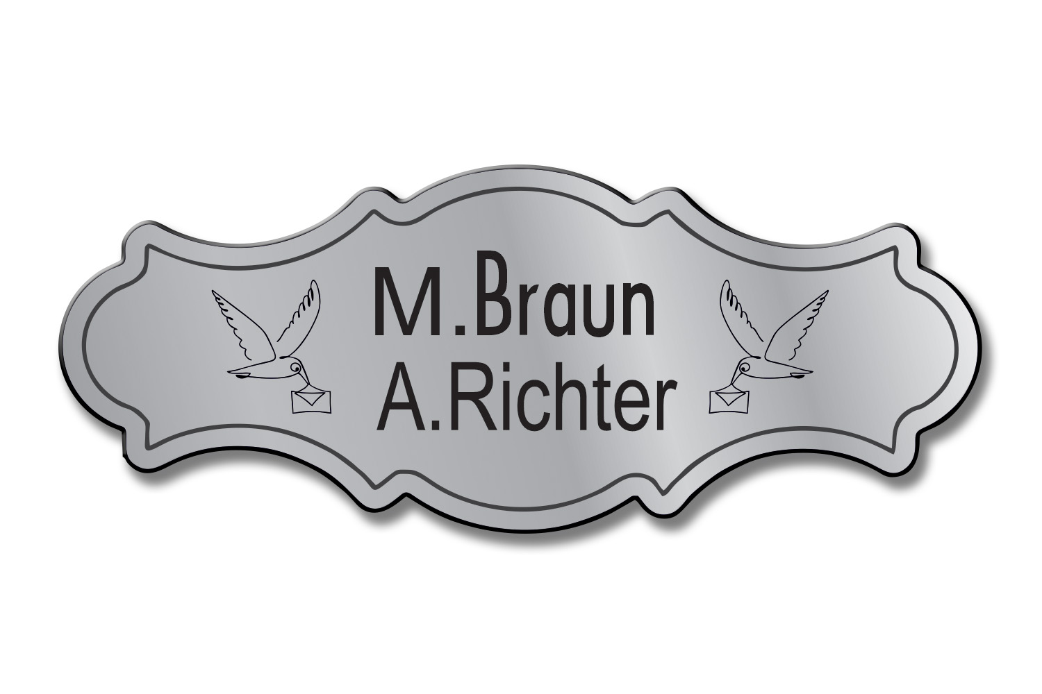 Türschild TEGravur „D-Series 250“ – präzise Gravur, moderne Linien