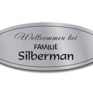 Türschild TEGravur „D-Series 290“ – hochwertige Gravur für Hausnummer & Name