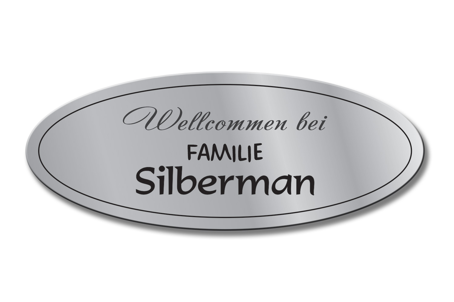 Türschild TEGravur „D-Series 290“ – hochwertige Gravur für Hausnummer & Name