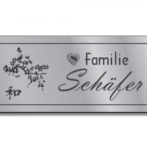 Türschild TEGravur „D-Series 300“ – perfektes Türschild für Familie oder Unternehmen