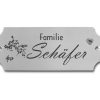 Edelstahlschild 100x40 mm mit individuell Gravur, TEGravur, nicht standardmäßig