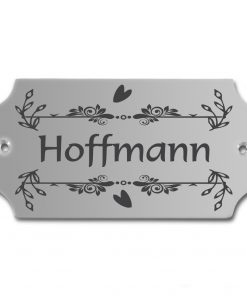 Edelstahlschild 116x58 mm mit individuell Gravur, TEGravur, nicht standardmäßig