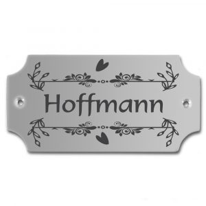 Edelstahlschild 116x58 mm mit individuell Gravur, TEGravur, nicht standardmäßig