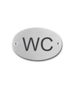 Edelstahlschild 63x42 mm mit individuell Gravur, TEGravur, Oval