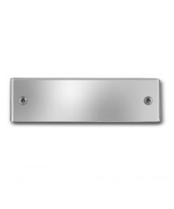 Edelstahlschild 70x20 mm mit individuell Gravur, TEGravur, Rechteck