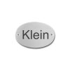 Edelstahlschild 75x50 mm mit individuell Gravur, TEGravur, Oval