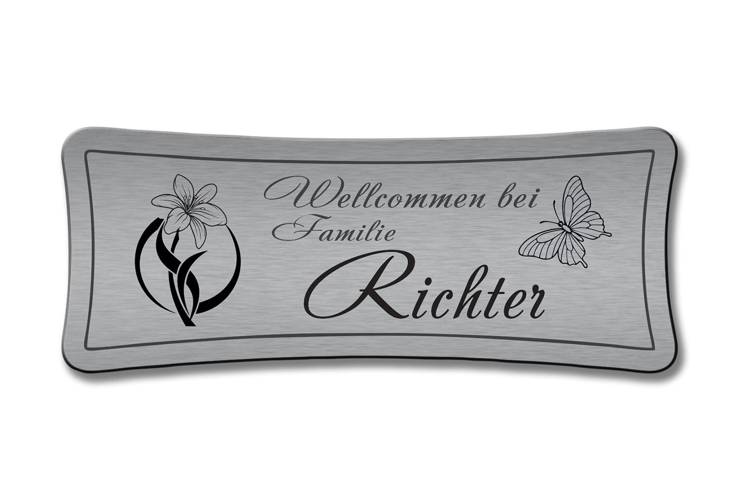 Türschild TEGravur „D-Series 150“ – hochwertig, personalisiert & stilvoll