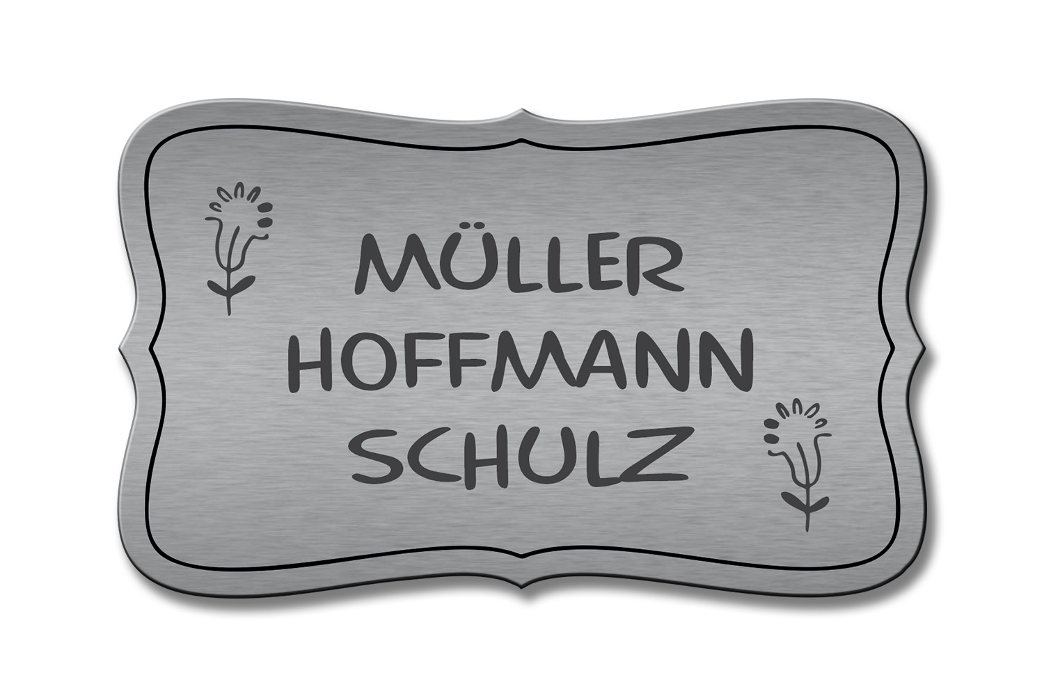 Türschild TEGravur „D-Series 180“ – elegante Optik, präzise Gravur