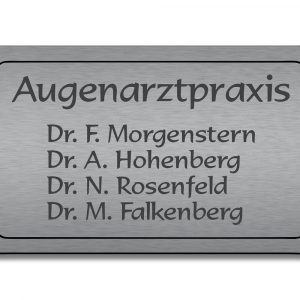 Türschild TEGravur „D-Series 220“ – perfekte Lasergravur für Ihren Eingangsbereich