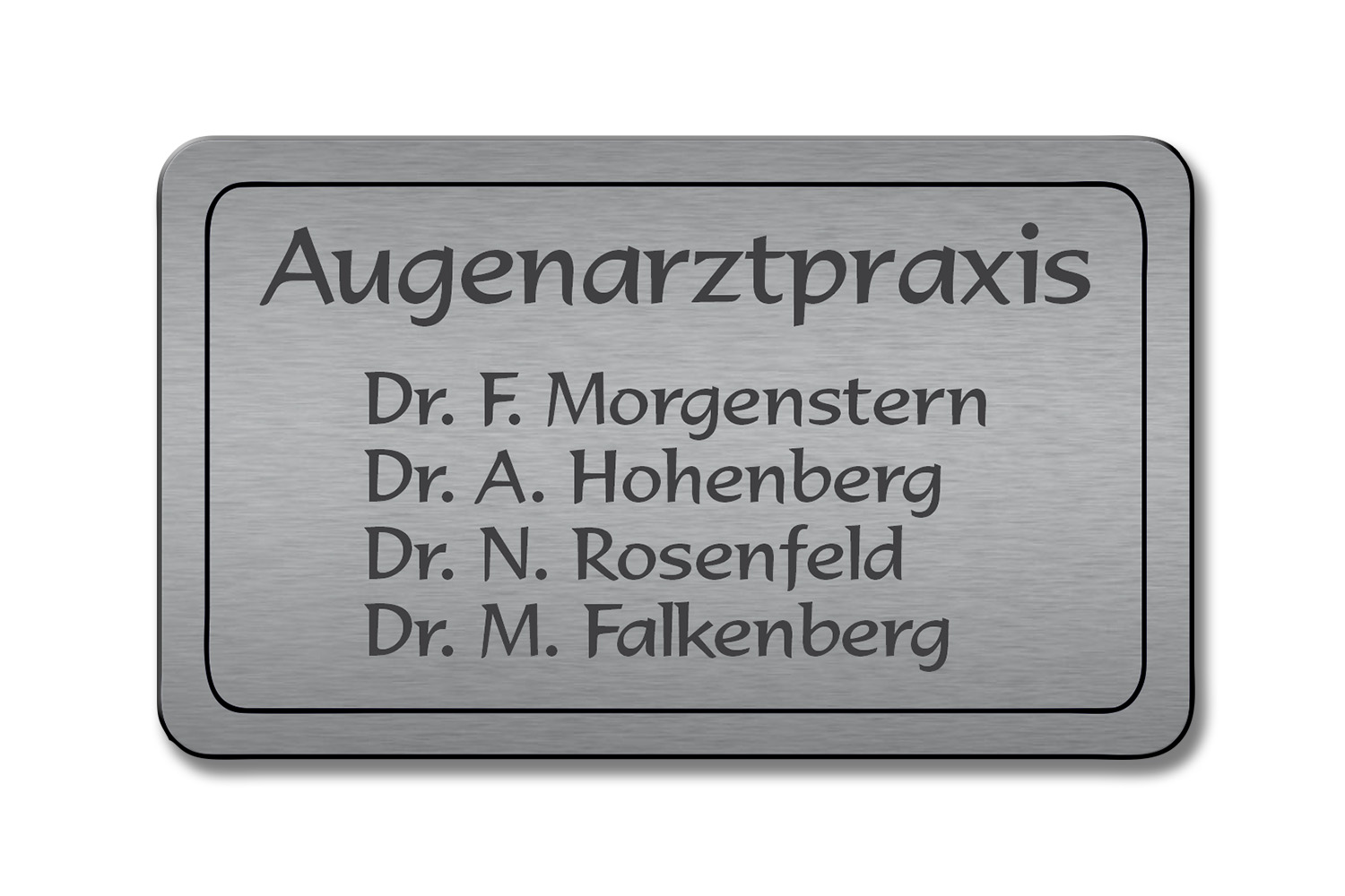 Türschild TEGravur „D-Series 220“ – perfekte Lasergravur für Ihren Eingangsbereich