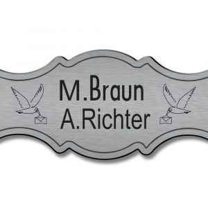 Türschild TEGravur „D-Series 250“ – präzise Gravur, moderne Linien