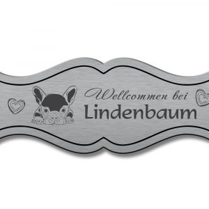 Türschild TEGravur „D-Series 270“ – Premium-Eingangsschild mit Lasergravur