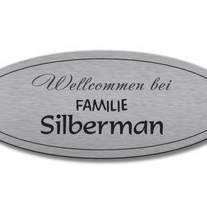 Türschild TEGravur „D-Series 290“ – hochwertige Gravur für Hausnummer & Name