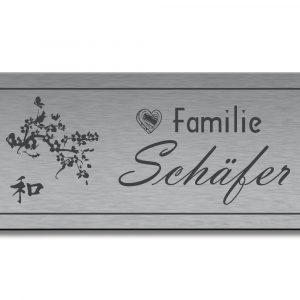Türschild TEGravur „D-Series 300“ – perfektes Türschild für Familie oder Unternehmen