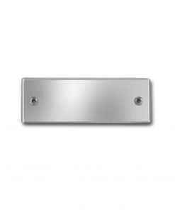 Edelstahlschild 60x20 mm mit individuell Gravur, TEGravur, Rechteck