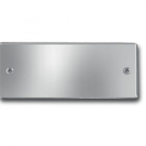 Edelstahlschild 100x40 mm mit individuell Gravur, TEGravur, Rechteck