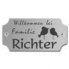 Edelstahlschild 115x60 mm mit individuell Gravur, TEGravur, nicht standardmäßig