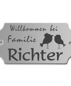 Edelstahlschild 115x60 mm mit individuell Gravur, TEGravur, nicht standardmäßig