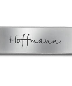 Edelstahlschild 90x30 mm mit individuell Gravur, TEGravur, Rechteck