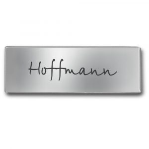 Edelstahlschild 90x30 mm mit individuell Gravur, TEGravur, Rechteck