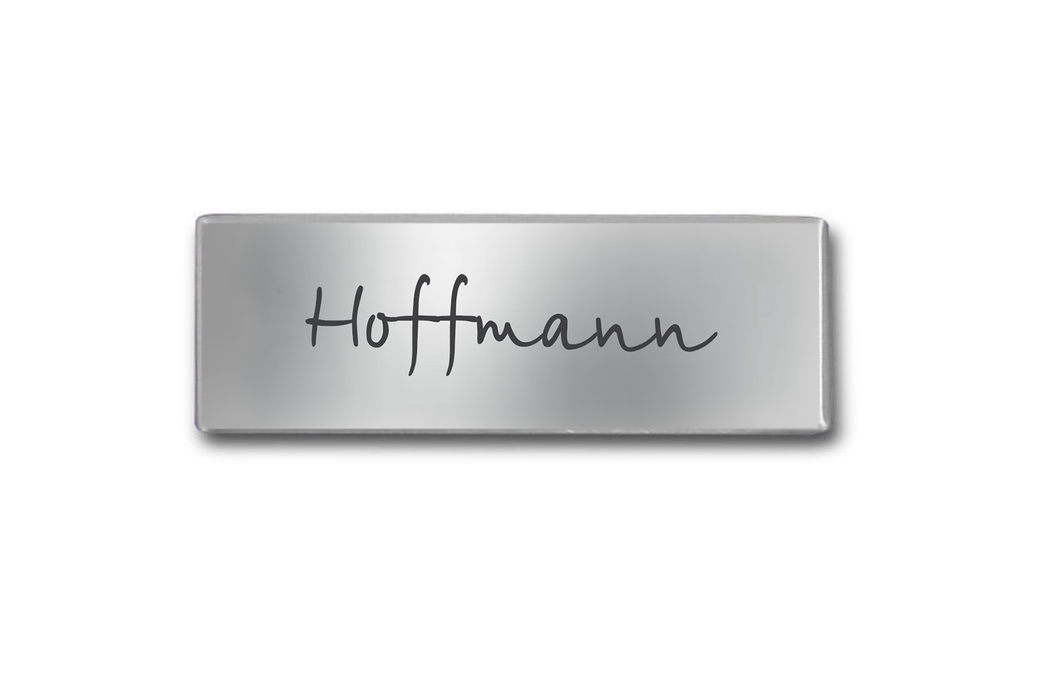 Edelstahlschild 90x30 mm mit individuell Gravur, TEGravur, Rechteck