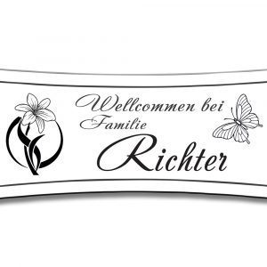 Türschild TEGravur „D-Series 150“ – hochwertig, personalisiert & stilvoll