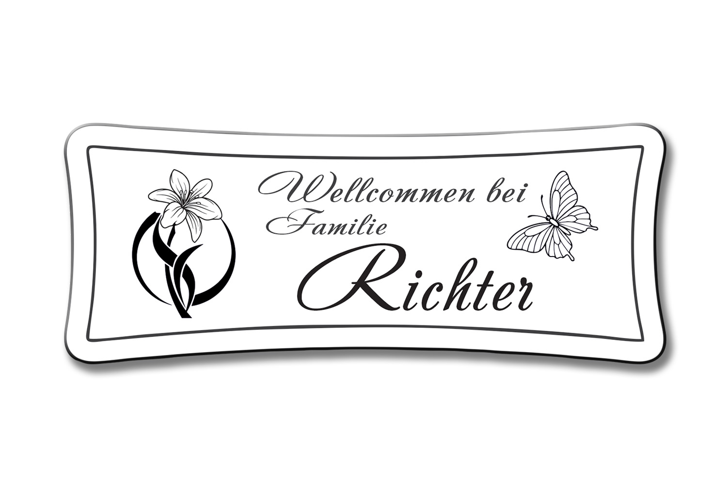 Türschild TEGravur „D-Series 150“ – hochwertig, personalisiert & stilvoll