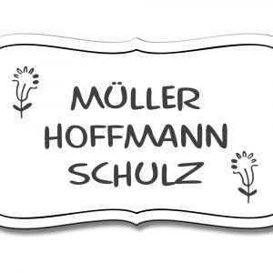 Türschild TEGravur „D-Series 180“ – elegante Optik, präzise Gravur