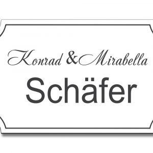 Türschild TEGravur „D-Series 190“ – einzigartig personalisierbar & zeitlos