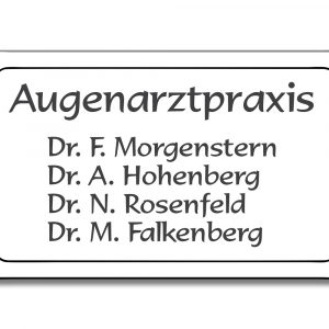 Türschild TEGravur „D-Series 220“ – perfekte Lasergravur für Ihren Eingangsbereich