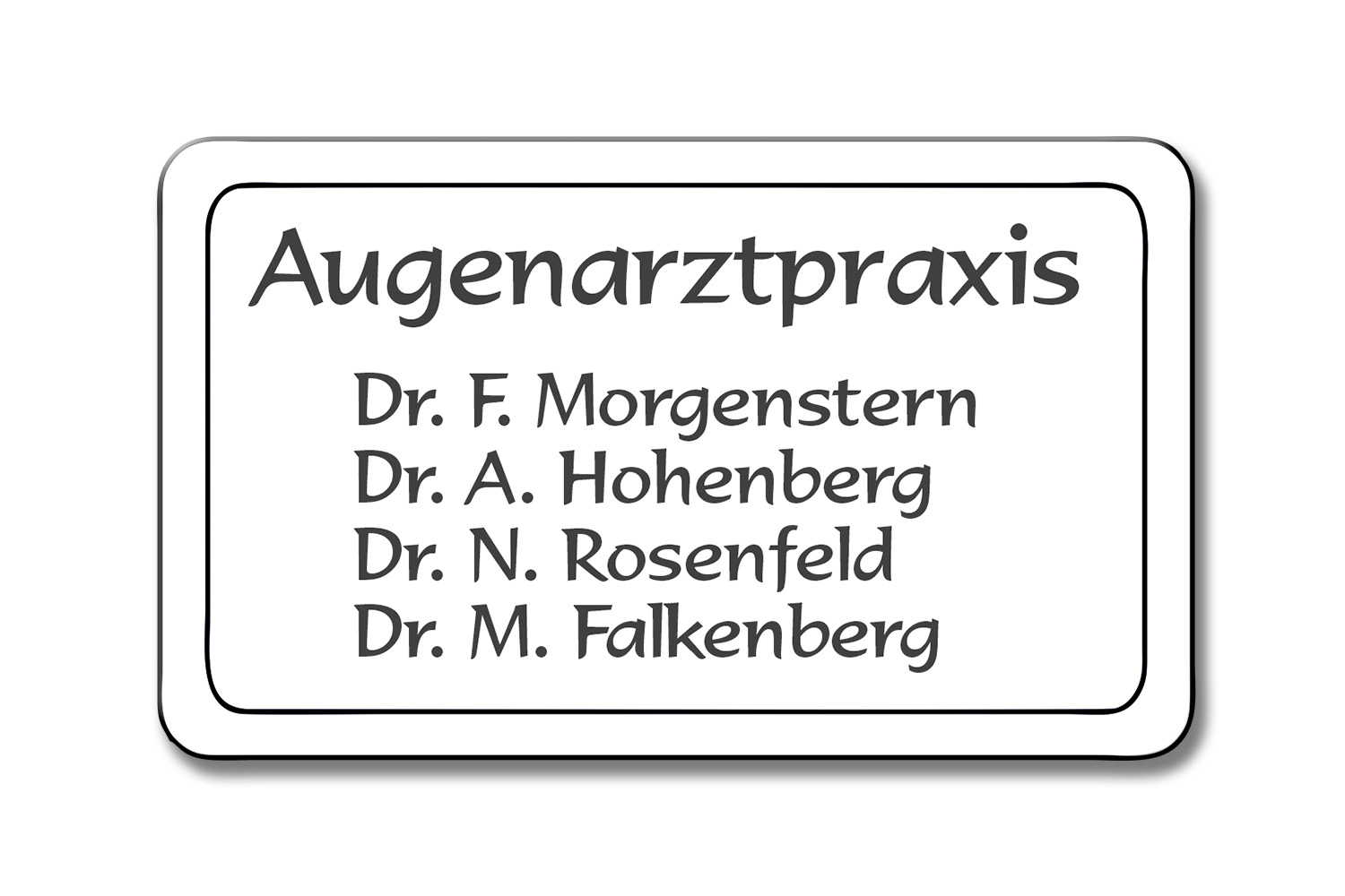 Türschild TEGravur „D-Series 220“ – perfekte Lasergravur für Ihren Eingangsbereich