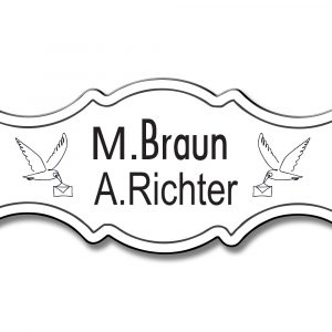 Türschild TEGravur „D-Series 250“ – präzise Gravur, moderne Linien