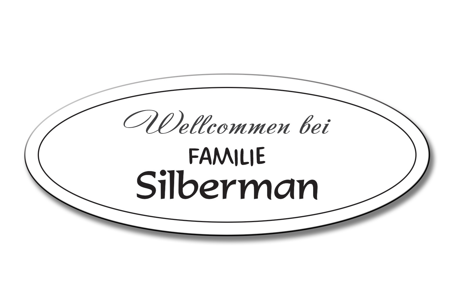 Türschild TEGravur „D-Series 290“ – hochwertige Gravur für Hausnummer & Name