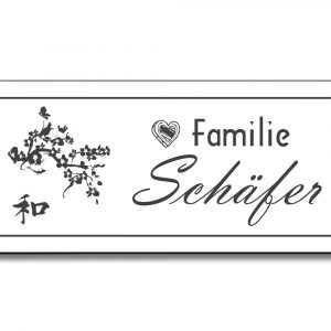 Türschild TEGravur „D-Series 300“ – perfektes Türschild für Familie oder Unternehmen