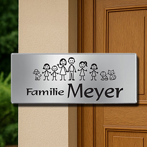 Edelstahlschilder mit individueller Gravur