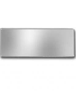 Edelstahlschild 80x30 mm mit individuell Gravur, TEGravur, Rechteck