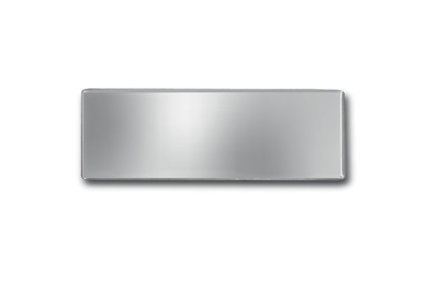 Edelstahlschild 90x30 mm mit individuell Gravur, TEGravur, Rechteck