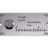 Edelstahlschild mit Klingelknopf 100 x 40 mm mit individuell Gravur, TEGravur, Rechteck