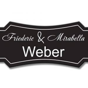 Türschild TEGravur „D-Series 140“ – edles Design mit Wunschgravur