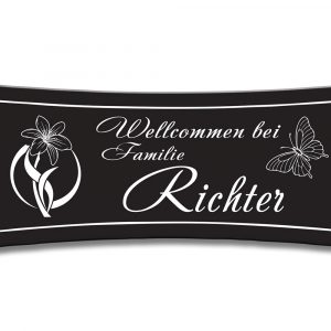 Türschild TEGravur „D-Series 150“ – hochwertig, personalisiert & stilvoll