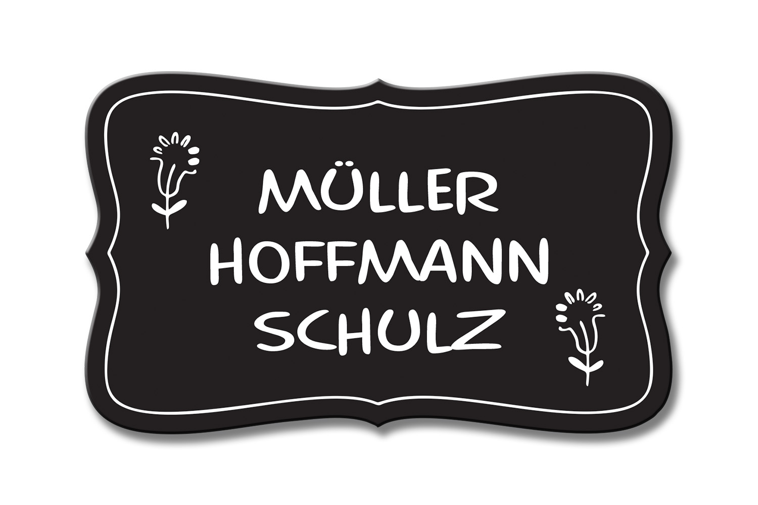 Türschild TEGravur „D-Series 180“ – elegante Optik, präzise Gravur