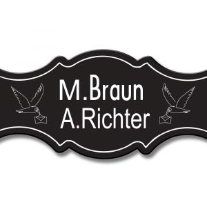 Türschild TEGravur „D-Series 250“ – präzise Gravur, moderne Linien