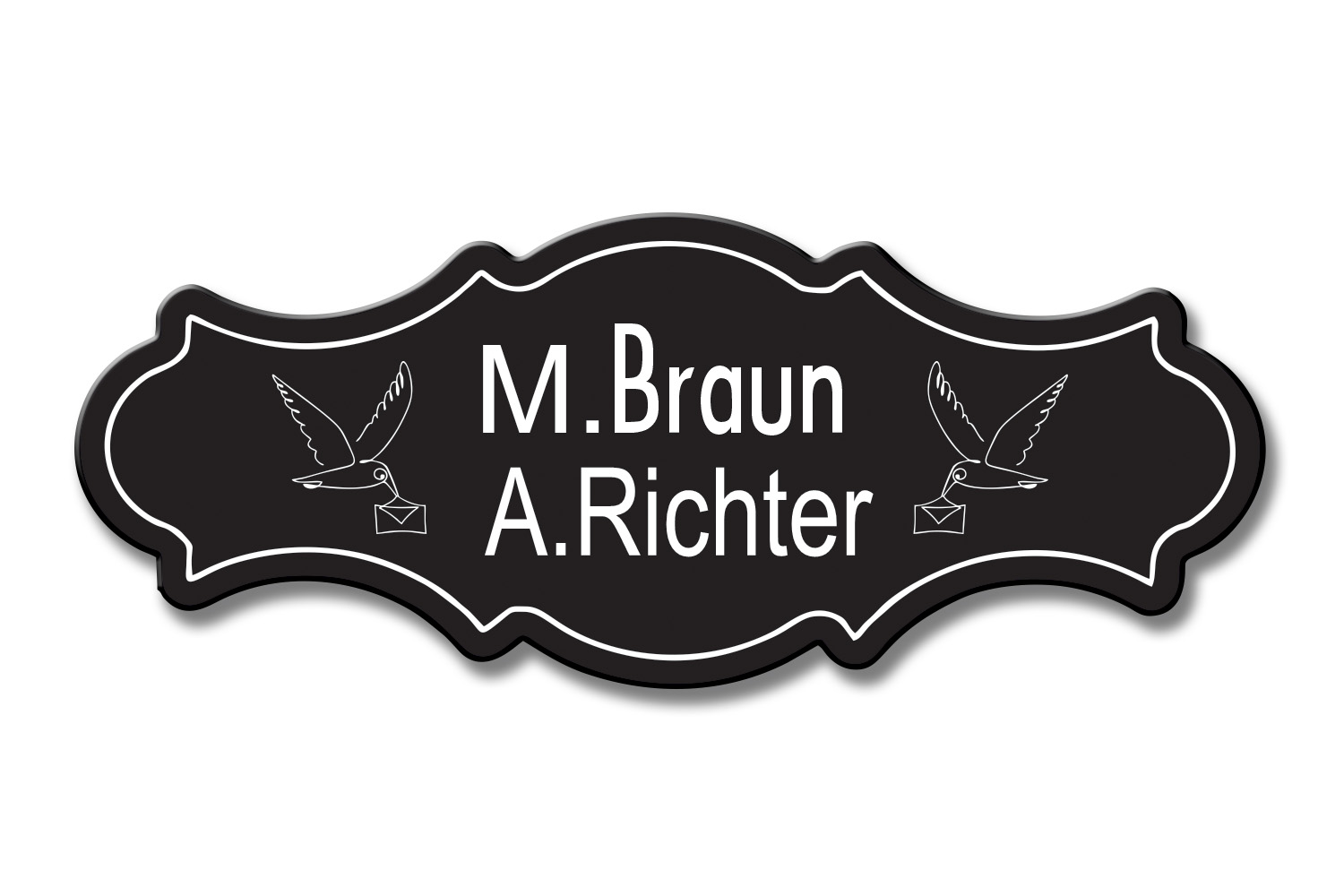 Türschild TEGravur „D-Series 250“ – präzise Gravur, moderne Linien