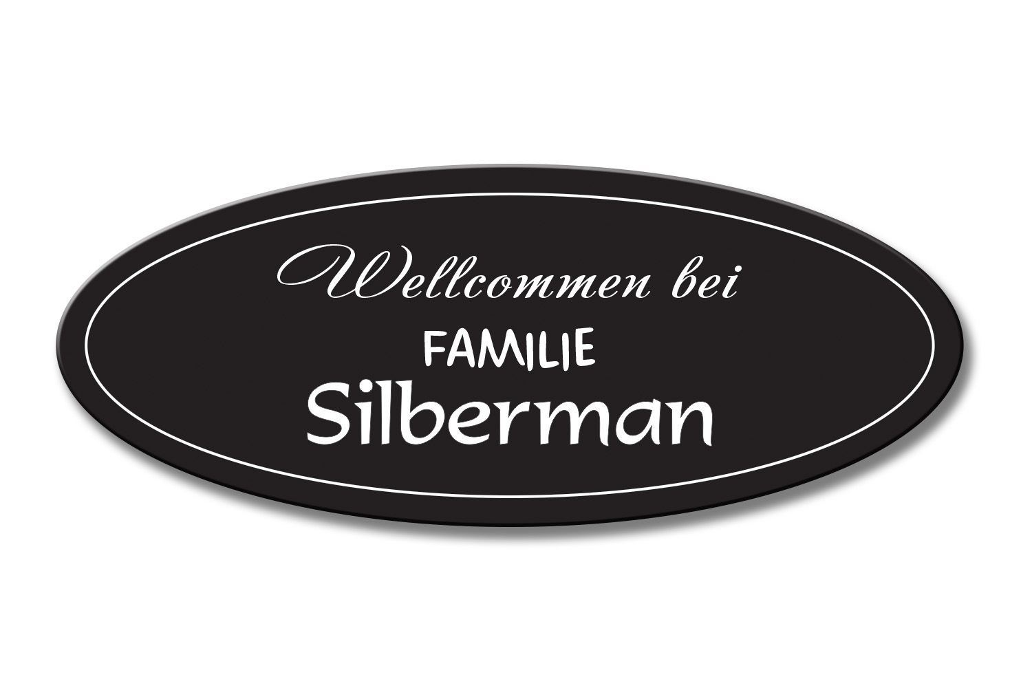 Türschild TEGravur „D-Series 290“ – hochwertige Gravur für Hausnummer & Name