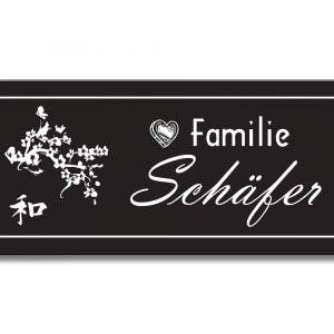 Türschild TEGravur „D-Series 300“ – perfektes Türschild für Familie oder Unternehmen
