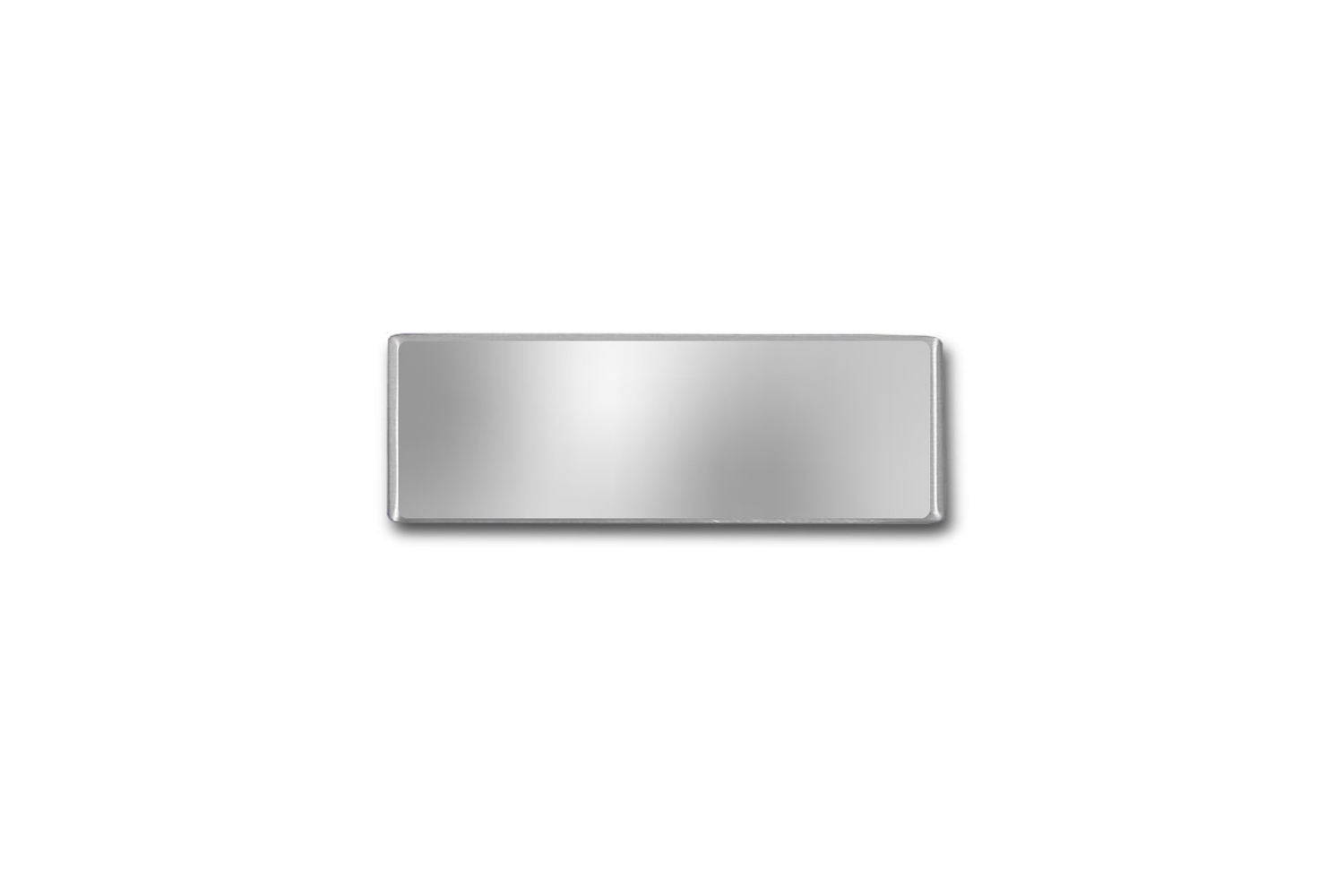 Edelstahlschild 60x20 mm mit individuell Gravur, TEGravur, Rechteck