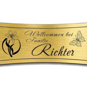 Türschild TEGravur „D-Series 150“ – hochwertig, personalisiert & stilvoll