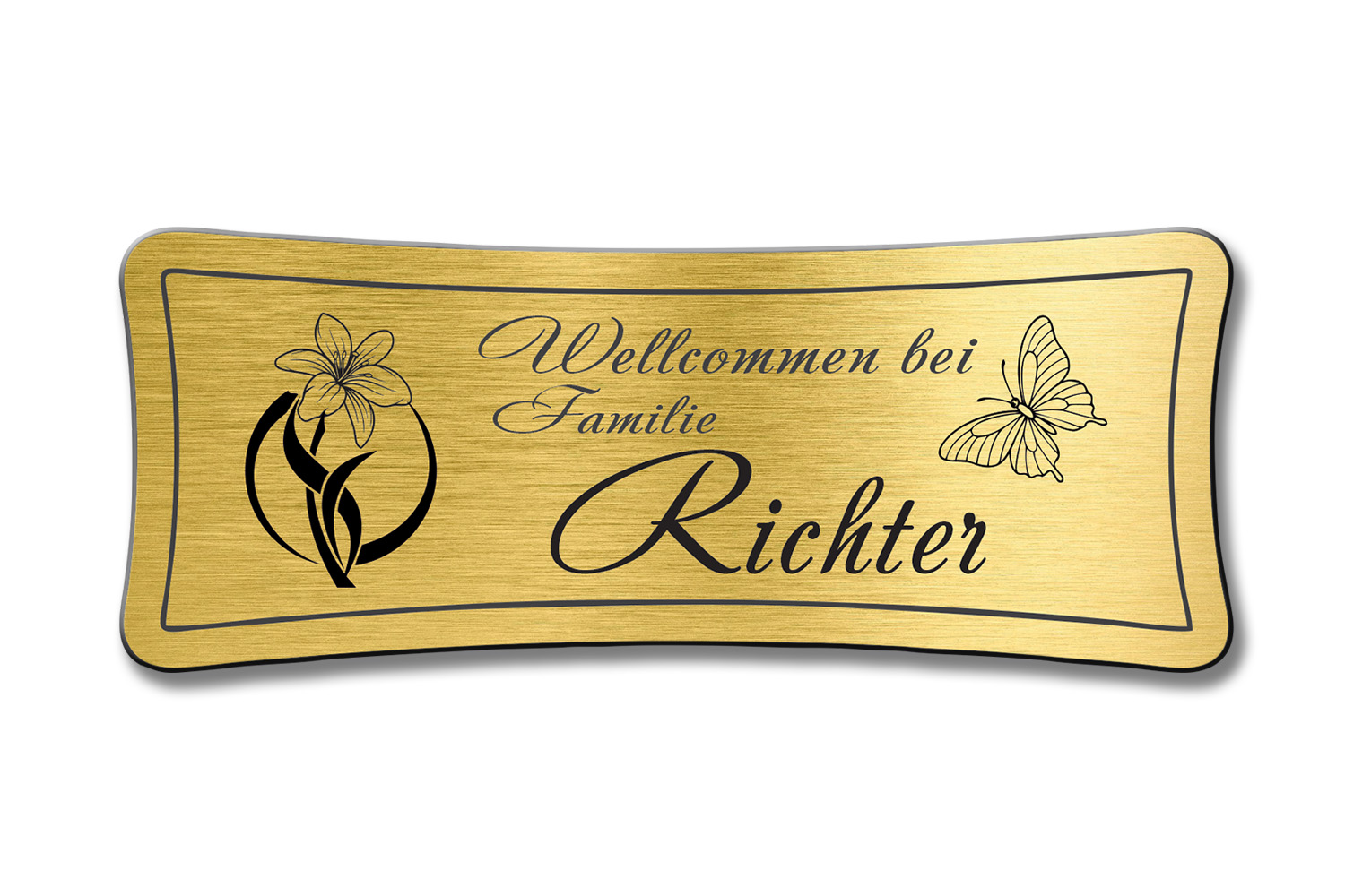 Türschild TEGravur „D-Series 150“ – hochwertig, personalisiert & stilvoll