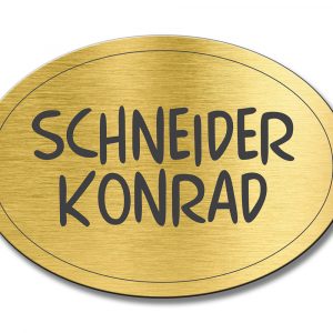 Türschild TEGravur „D-Series 160“ – Premium-Gravur für Haus & Büro