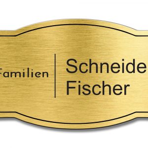 Türschild TEGravur „D-Series 170“ – modern, robust & individuell graviert